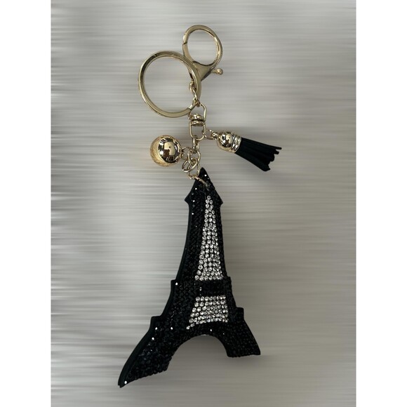 Glamorous Faux Crystal Eiffel Tower Keychain - Unique Gift for Valentines Day - Picture 3 of 4